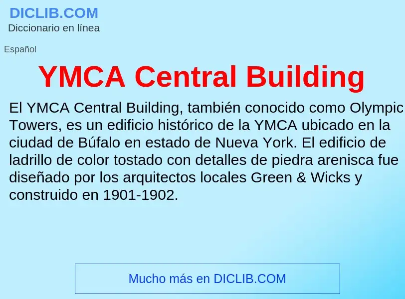 O que é YMCA Central Building - definição, significado, conceito