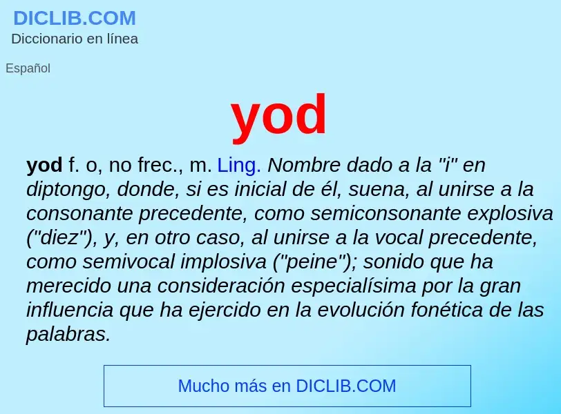 O que é yod - definição, significado, conceito