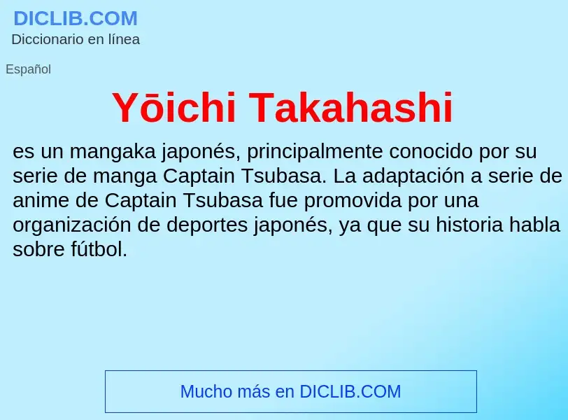 What is Yōichi Takahashi - definition