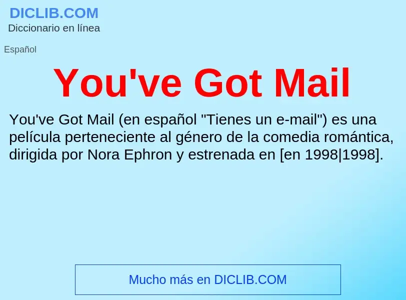 Τι είναι You've Got Mail - ορισμός