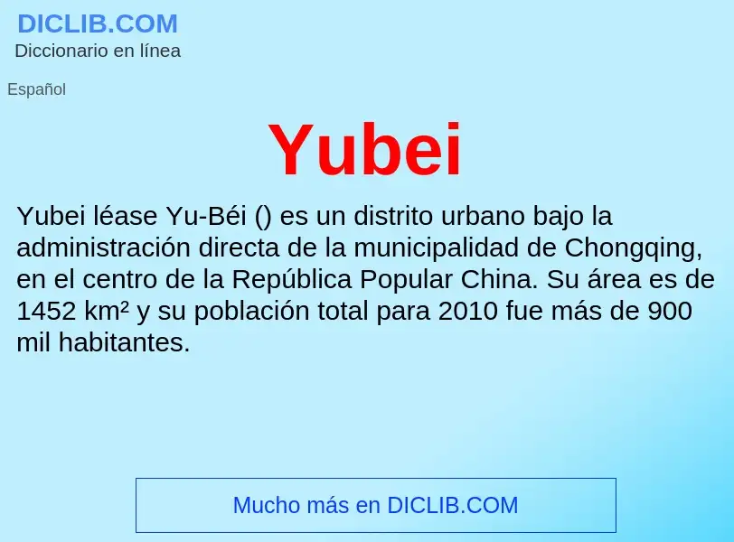 What is Yubei - meaning and definition