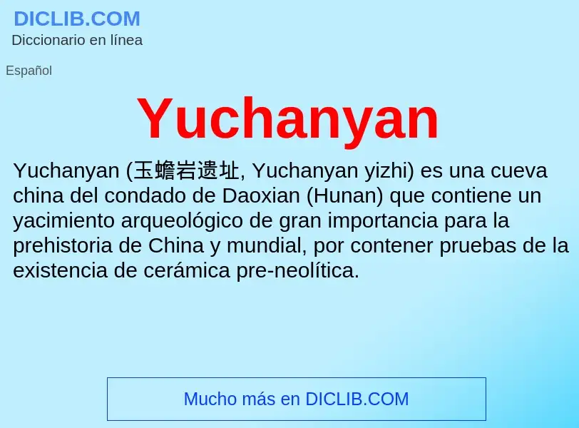 What is Yuchanyan - meaning and definition