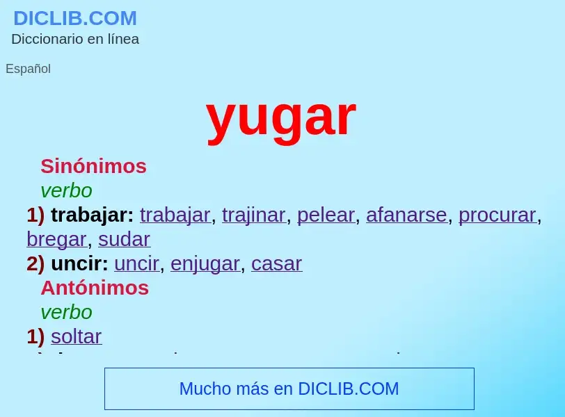 O que é yugar - definição, significado, conceito