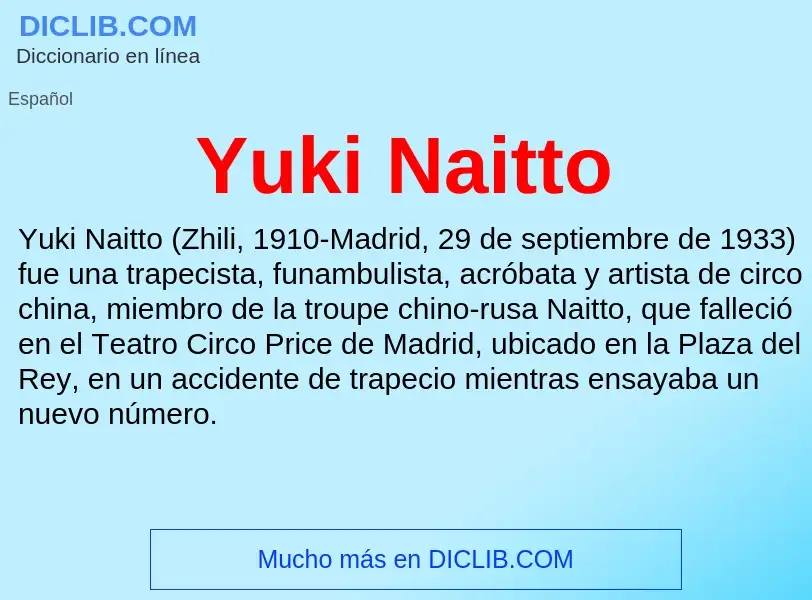 What is Yuki Naitto - meaning and definition