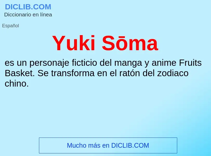 What is Yuki Sōma - meaning and definition