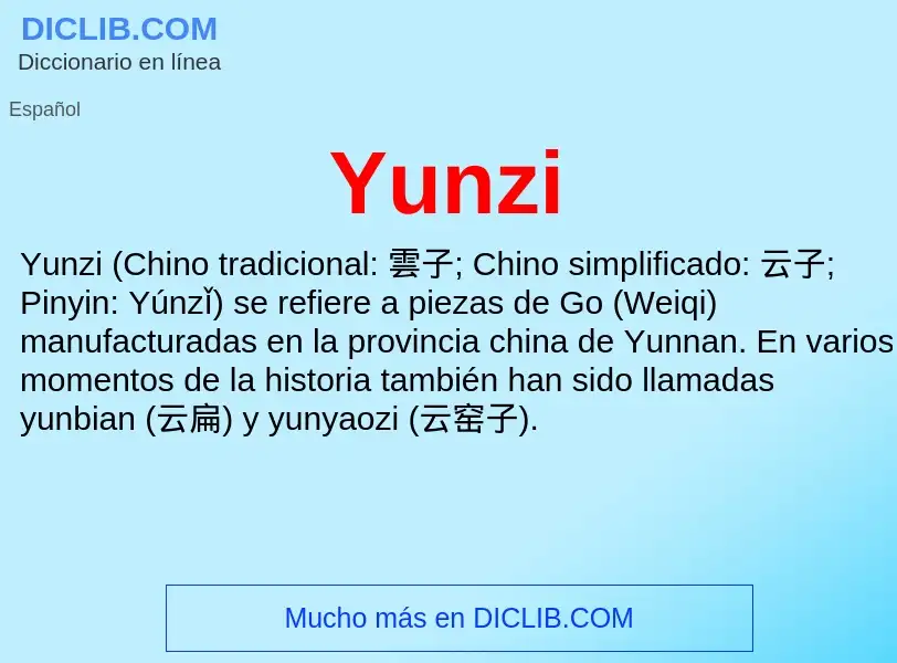 What is Yunzi - meaning and definition