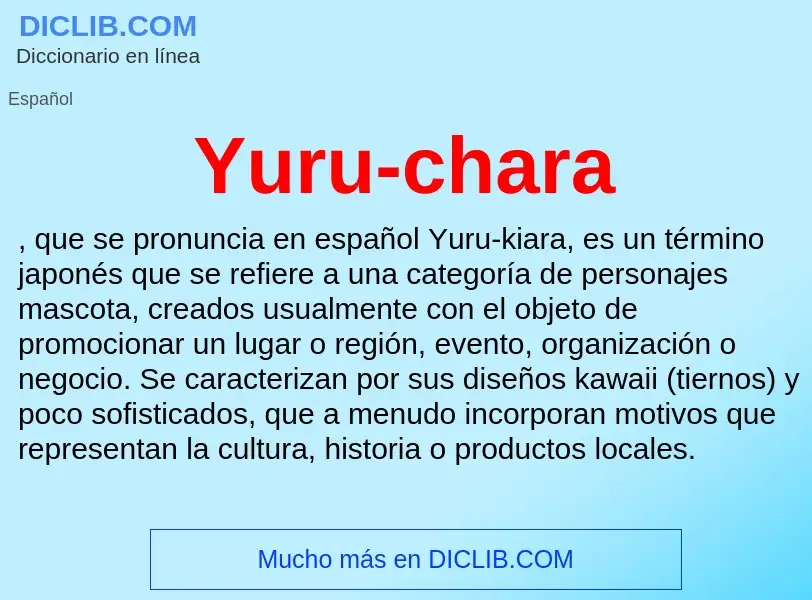 What is Yuru-chara - meaning and definition