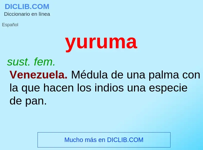 O que é yuruma - definição, significado, conceito