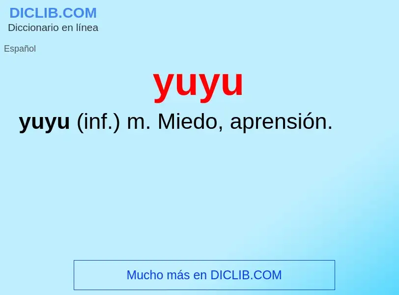 O que é yuyu - definição, significado, conceito