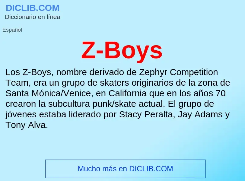 O que é Z-Boys - definição, significado, conceito