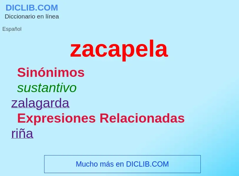 Wat is zacapela - definition