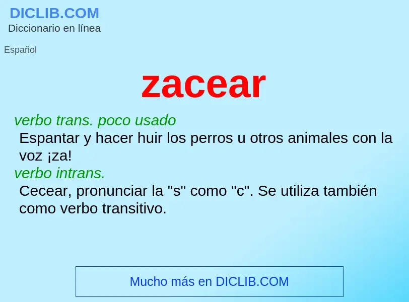 What is zacear - definition