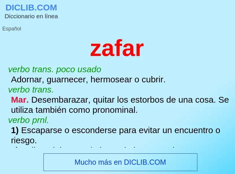 What is zafar - definition