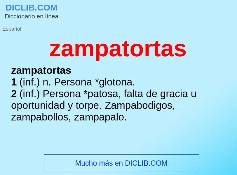 Wat is zampatortas - definition