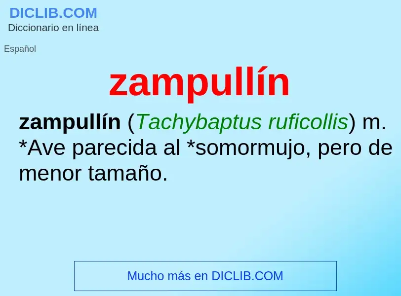 Что такое zampullín - определение