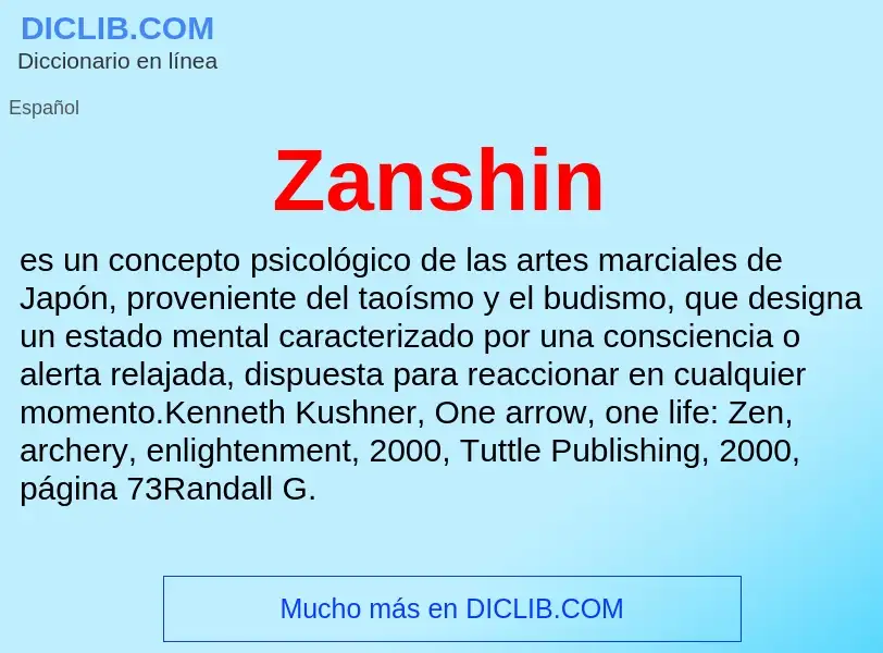 What is Zanshin - meaning and definition