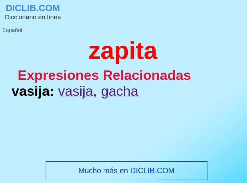 What is zapita - definition