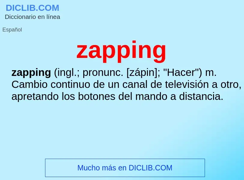 Τι είναι zapping - ορισμός