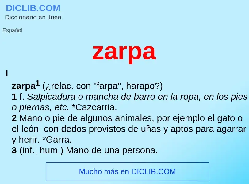 Wat is zarpa - definition