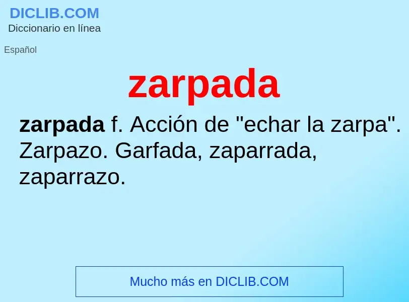 Wat is zarpada - definition