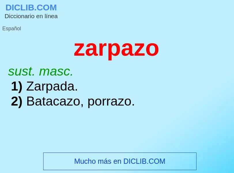 Wat is zarpazo - definition