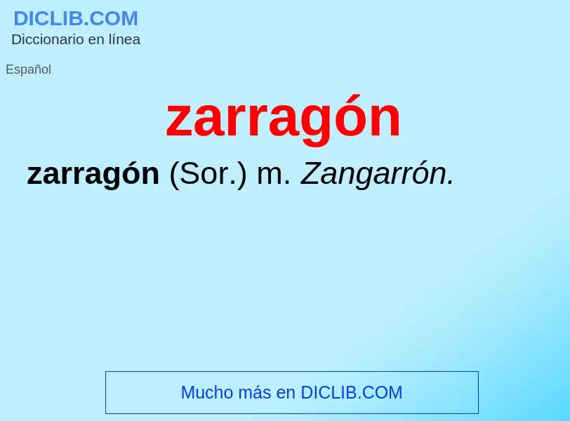 Τι είναι zarragón - ορισμός