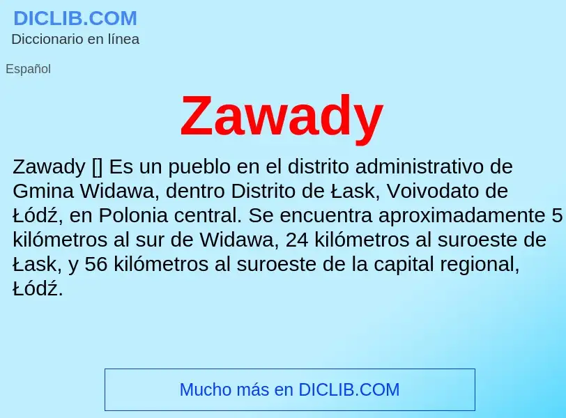 What is Zawady - meaning and definition