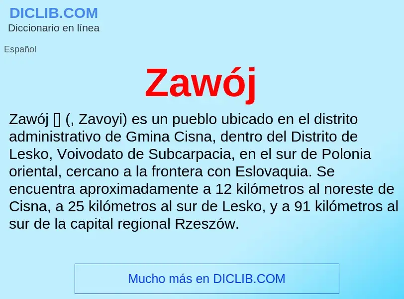 What is Zawój - meaning and definition