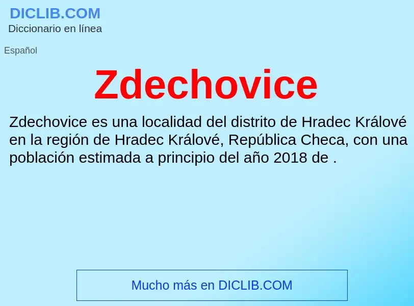 Что такое Zdechovice - определение