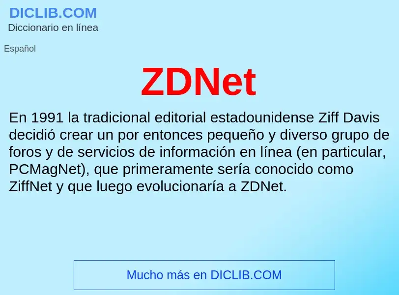 O que é ZDNet - definição, significado, conceito