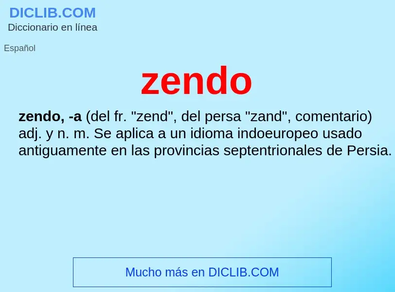 O que é zendo - definição, significado, conceito