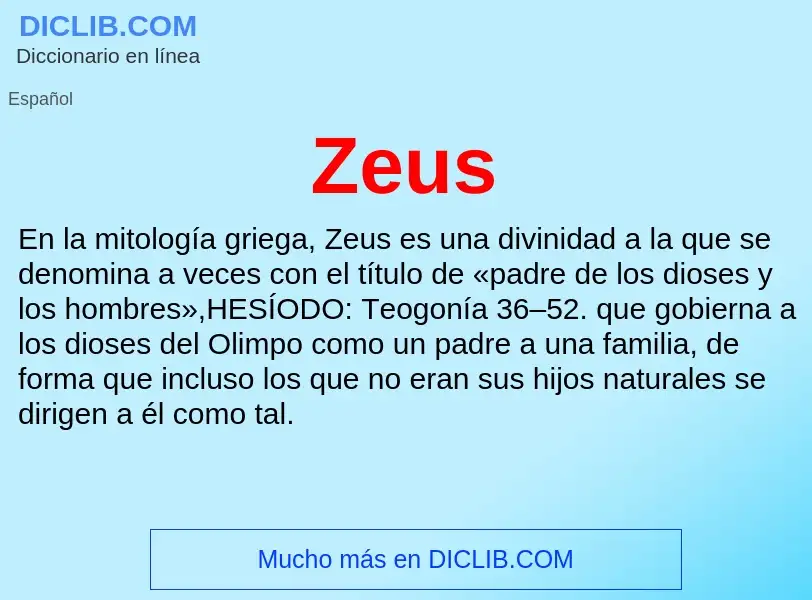 Wat is Zeus - definition