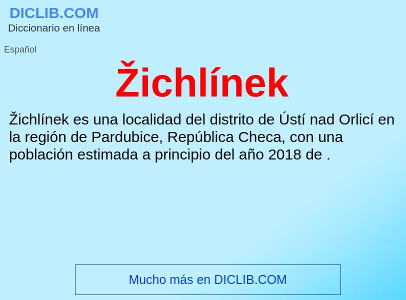 Wat is Žichlínek - definition