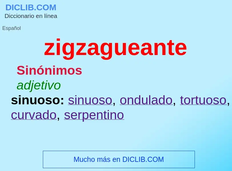 O que é zigzagueante - definição, significado, conceito