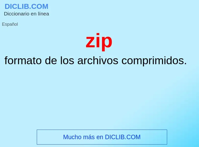 O que é zip - definição, significado, conceito