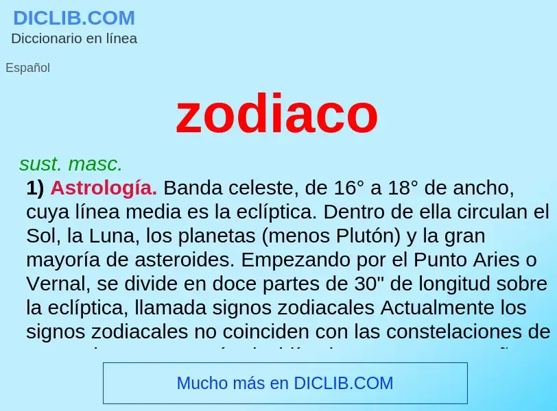 O que é zodiaco - definição, significado, conceito