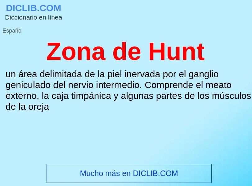 Что такое Zona de Hunt - определение