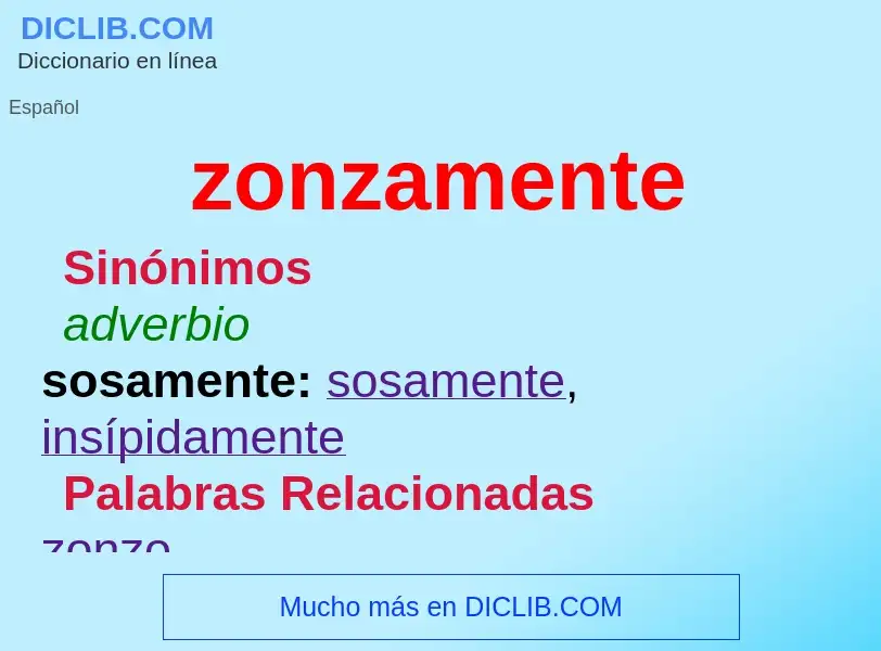 Wat is zonzamente - definition