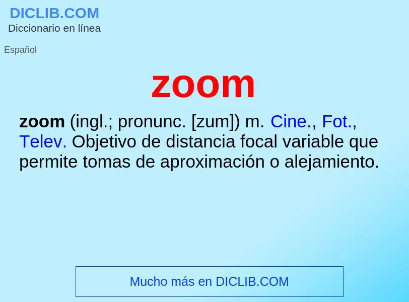 Wat is zoom - definition