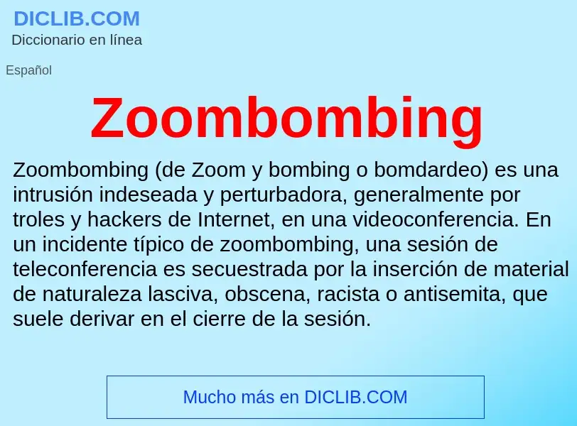 Что такое Zoombombing - определение