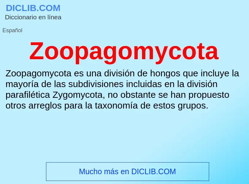 Что такое Zoopagomycota - определение