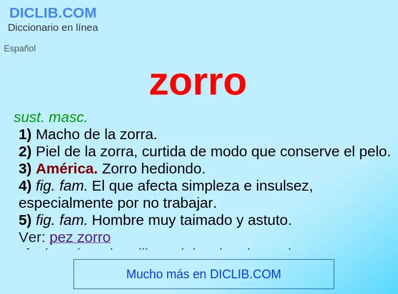 What is zorro - definition