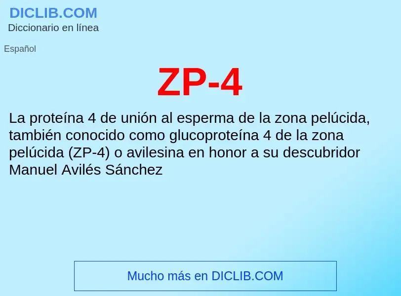 O que é ZP-4 - definição, significado, conceito