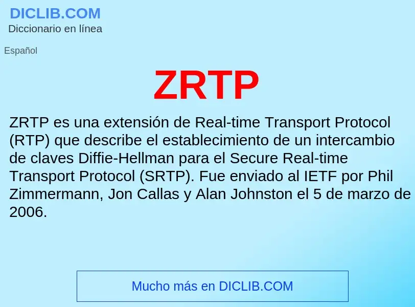 O que é ZRTP - definição, significado, conceito