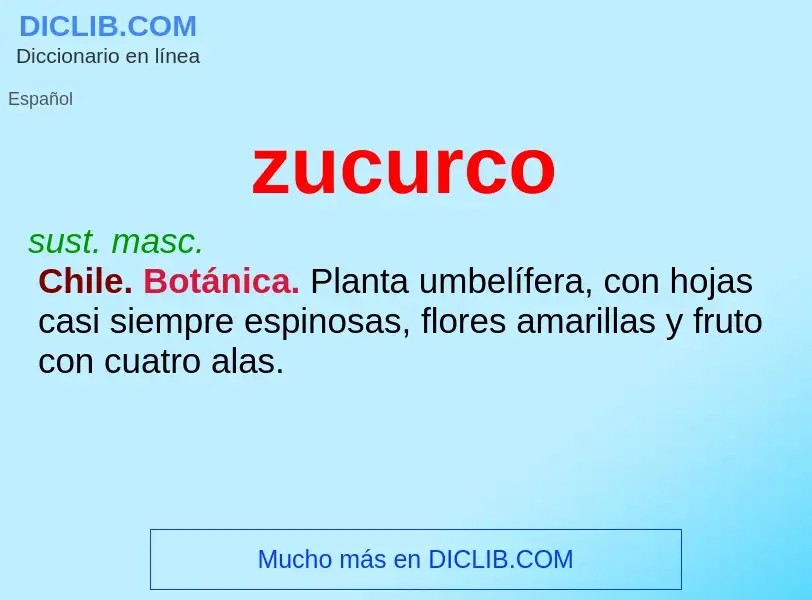 O que é zucurco - definição, significado, conceito