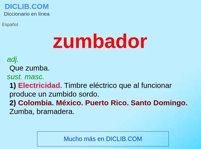 O que é zumbador - definição, significado, conceito