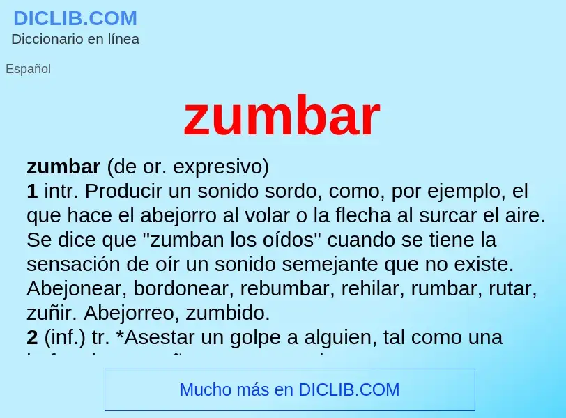 What is zumbar - definition