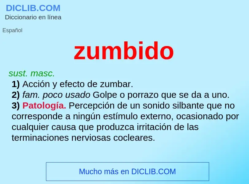 Что такое zumbido - определение