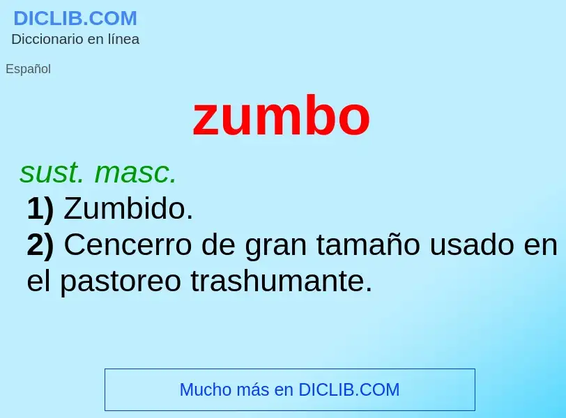 What is zumbo - definition