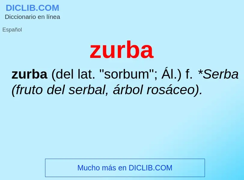 O que é zurba - definição, significado, conceito